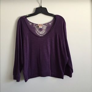 Mudd purple lace top